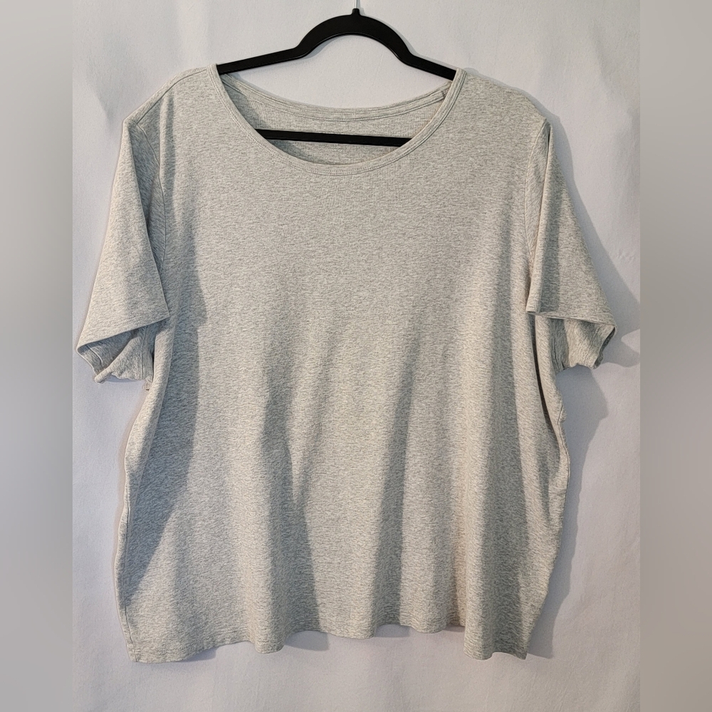 Lands' End Gray Short Sleeve Tee Size 2X